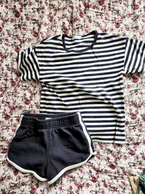 Jamie Kay Striped Top & Shorts Size 7y